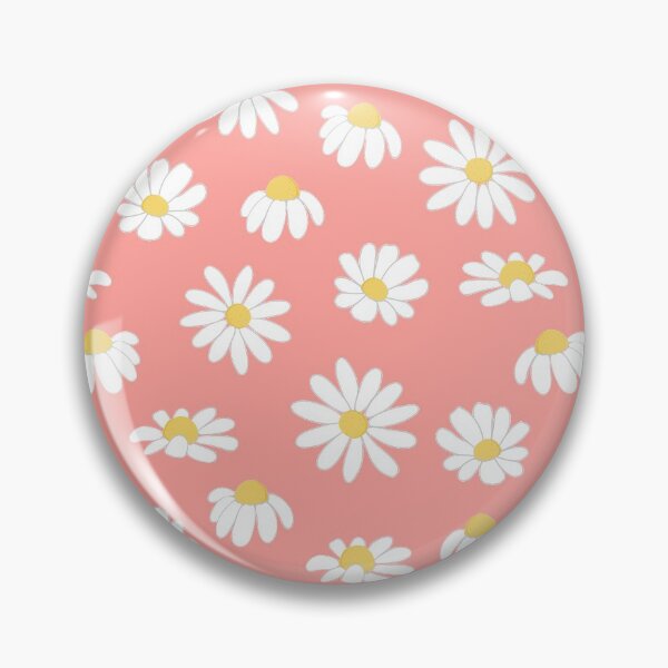 Item preview, Patrón de flores de margarita - rosa designed and sold by Kraina.