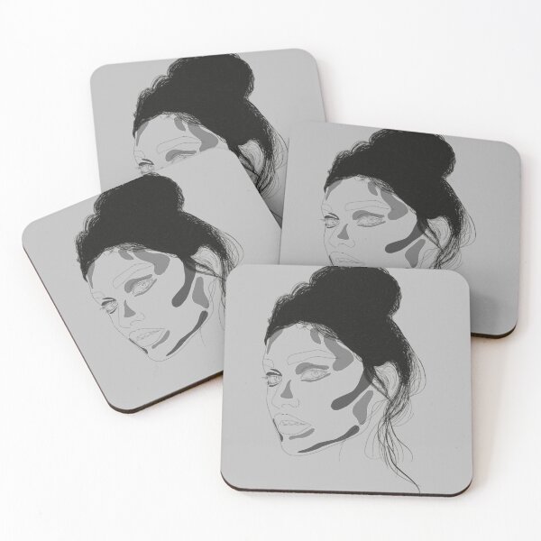 Item preview, Line Art Model Portrait - Black and White designed and sold by annedesignco.
