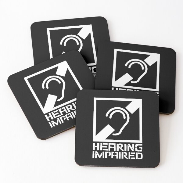 Item preview, Hearing Impaired - black and white designed and sold by Flip & Flop.