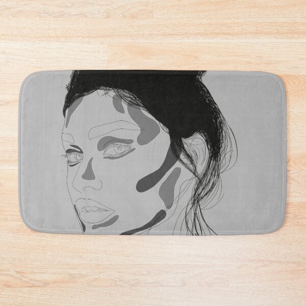 Item preview, Line Art Model Portrait - Black and White designed and sold by annedesignco.