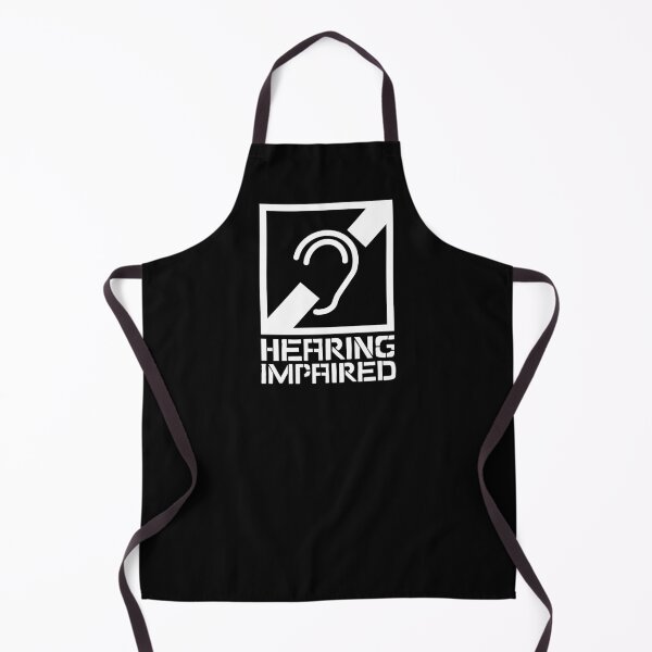 Item preview, Hearing Impaired - black and white designed and sold by Flip & Flop.