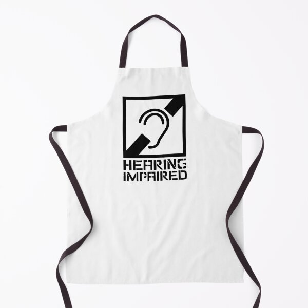 Item preview, Hearing Impaired - white and black designed and sold by Flip & Flop.