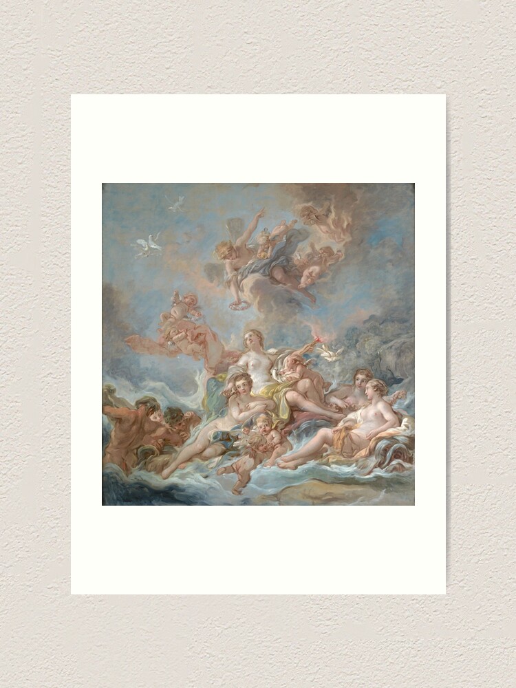 Francois Boucher's The Triumph of Venus (1740) famous painting store framed poster