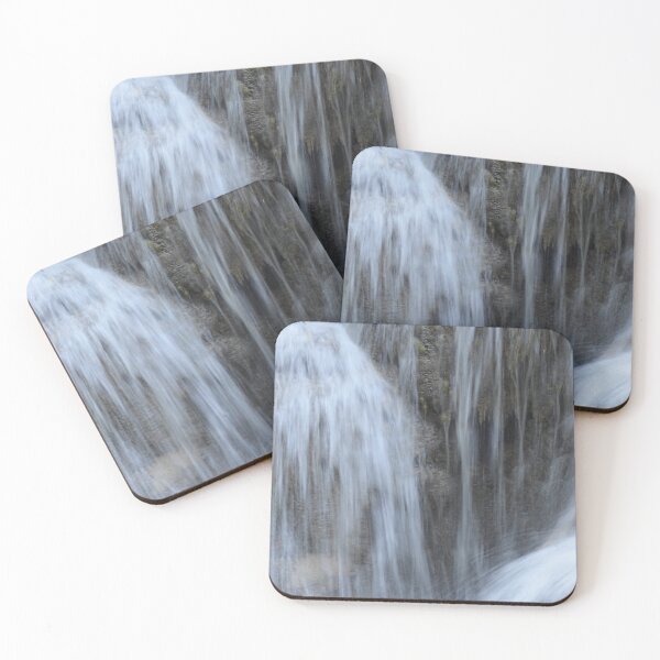 Item preview, A waterfall falling over brown rocks. designed and sold by EAnneH.