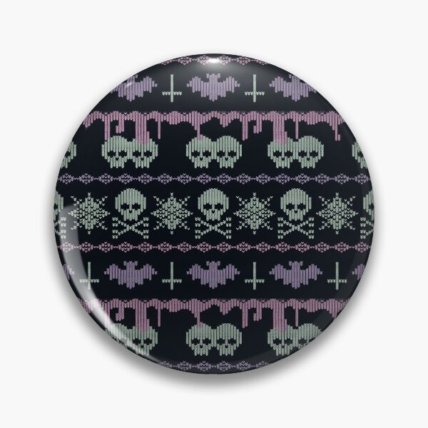 Item preview, Murciélago y calavera en tonos pastel de Fair Isle designed and sold by AlyssaBat.