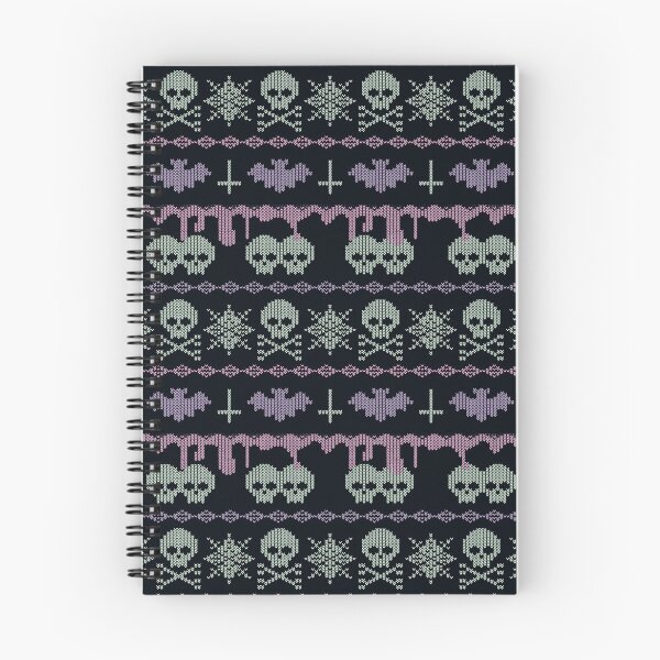 Item preview, Pastel Bat & Skull Fair Isle designed and sold by AlyssaBat.