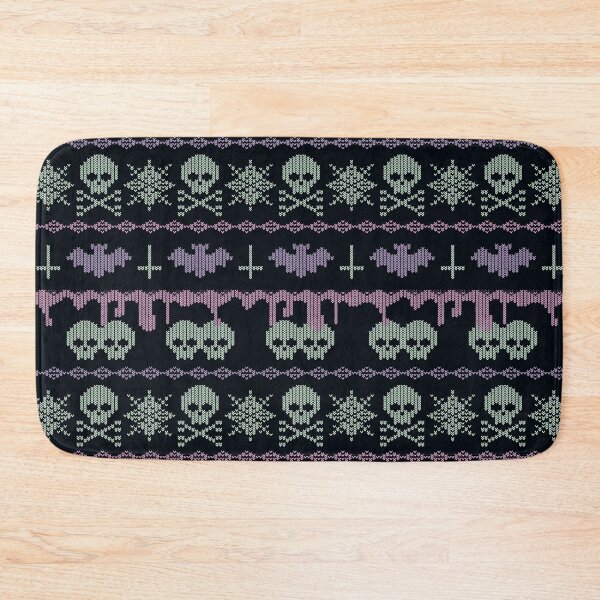 Item preview, Pastel Bat & Skull Fair Isle designed and sold by AlyssaBat.