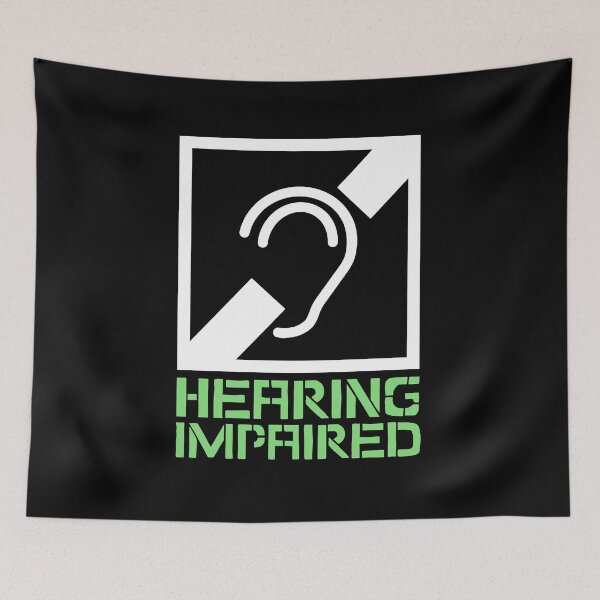 Item preview, Hearing Impaired - neon green designed and sold by Flip & Flop.