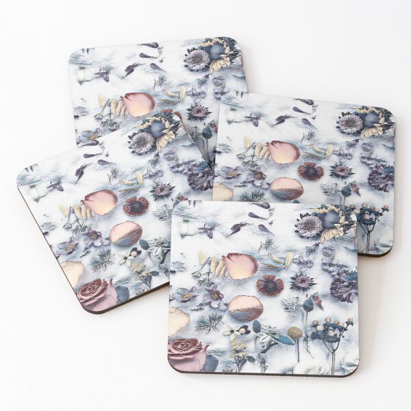 Item preview, GALATHI Flower Plate Blue - Flowers designed and sold by Galathi Designs.