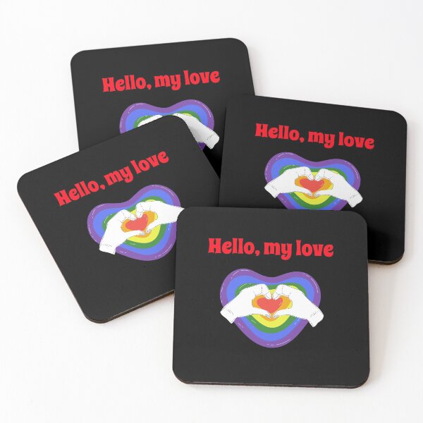 Item preview, Hello, My Love - Gay Pride Rainbow designed and sold by fabulouslygay.