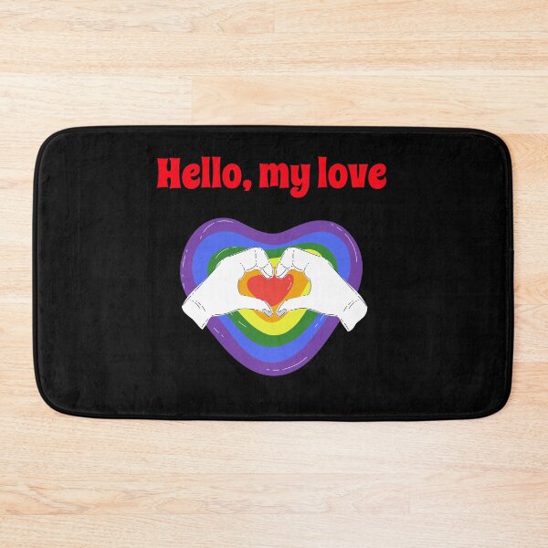 Item preview, Hello, My Love - Gay Pride Rainbow designed and sold by fabulouslygay.