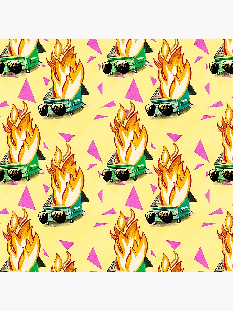 2020 Dumpster Fire wearing Joe Biden Sunglasses by Christache