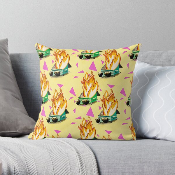 2020 Dumpster Fire wearing Joe Biden Sunglasses Throw Pillow
