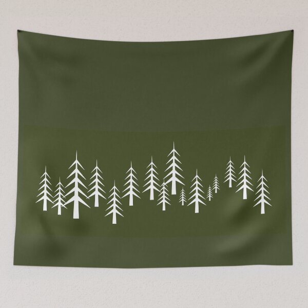 Item preview, Pine Tree Forest Green designed and sold by Flip & Flop.