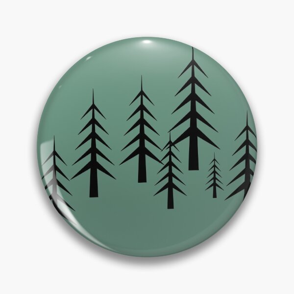 Item preview, Pine Tree Forest Green and Black designed and sold by Flip & Flop.