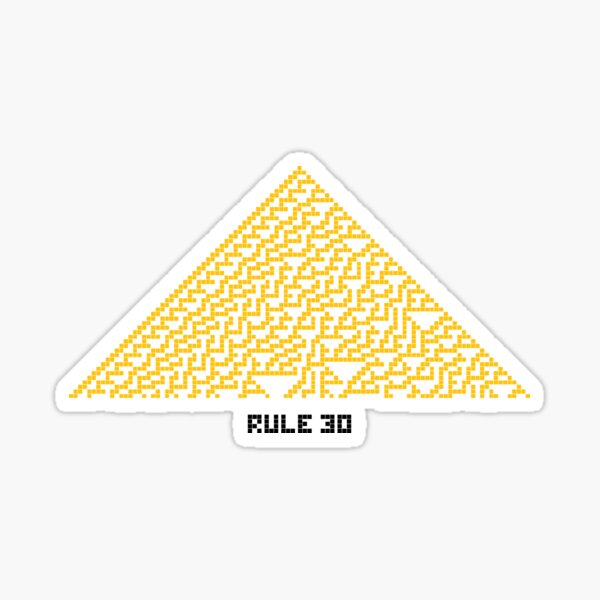 Item preview, Cellular Automata Rule 30 designed and sold by hadicazvysavaca.