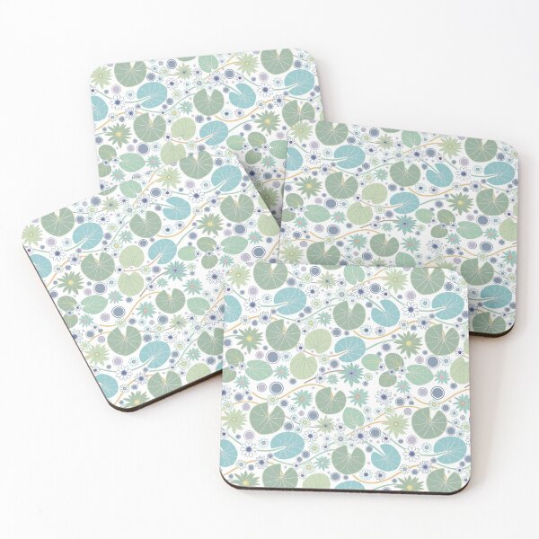 Item preview, Water Lilies Green/Blue designed and sold by Tevi Woehl.