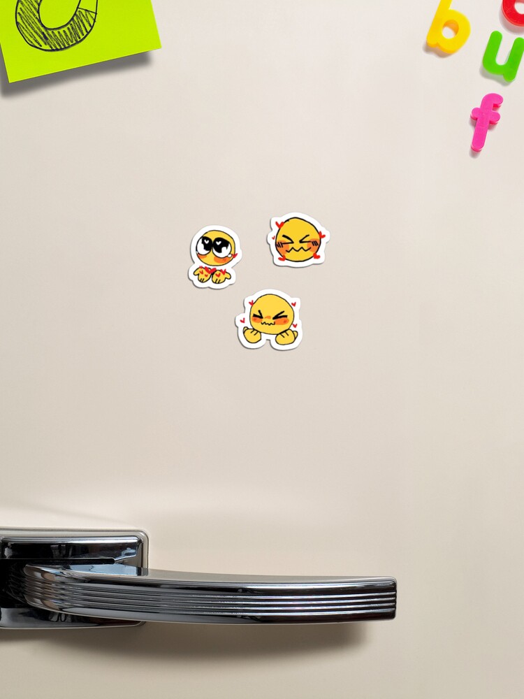 wholesome cursed emoji sticker pack | Magnet