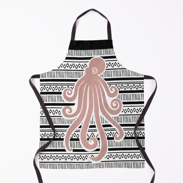 Item preview, Pink Octopus on b&w. designed and sold by Amilia Korre.