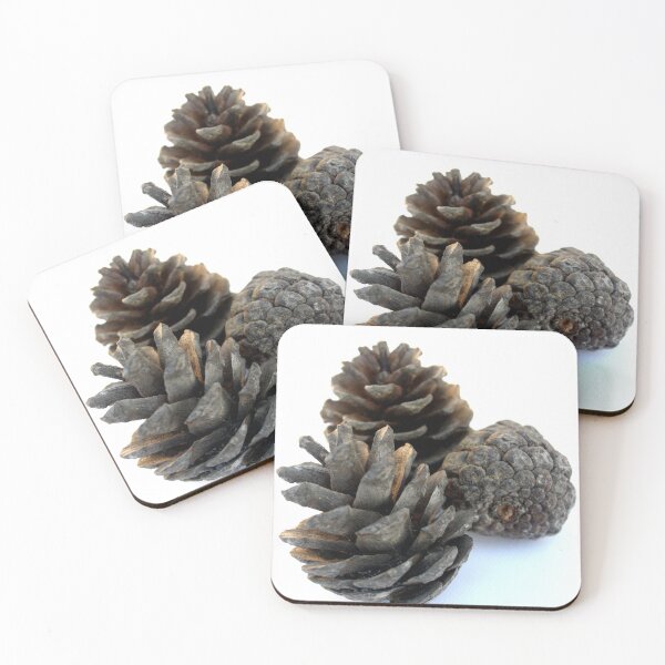 Item preview, Three Pine Cones On White Background designed and sold by taiche.