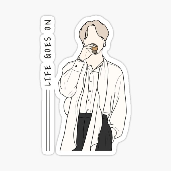 Bts Life Goes On Bts Jimin Sticker By Bliss7shop Redbubble