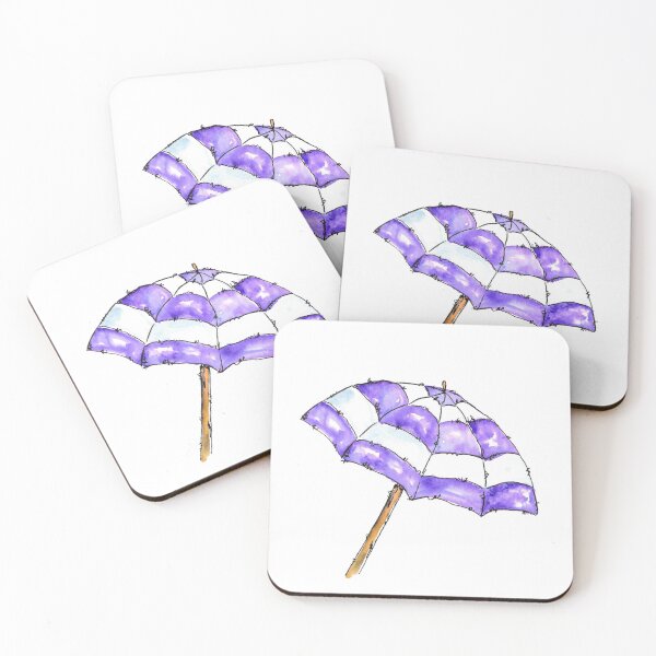 Item preview, Purple beach umbrella designed and sold by WiMGcreative.