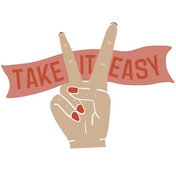 Artwork thumbnail, Take it easy peace Sign by Dollfacedesign