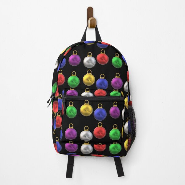 Item preview, Colorful Christmas Tree Ornaments (Black Background)  designed and sold by ArtByLM.