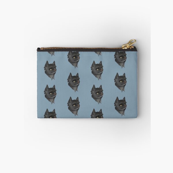 Item preview, Greystripe grinning friendly warrior cat on blue designed and sold by GnomelyDragon.