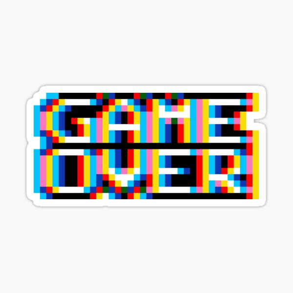 Game Over 90S Sticker for iOS & Android