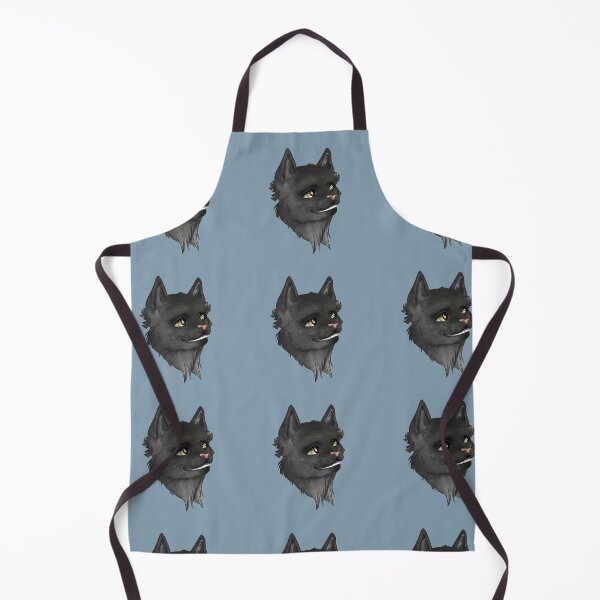 Item preview, Greystripe grinning friendly warrior cat on blue designed and sold by GnomelyDragon.
