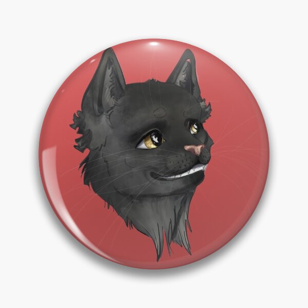 Item preview, Greystripe grinning friendly warrior cat on red designed and sold by GnomelyDragon.