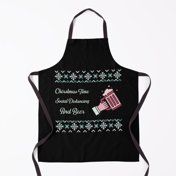 Item preview, Christmas Time Social Distancing and Beer - Christmas funny - Redbubble designed and sold by bradycarstens.
