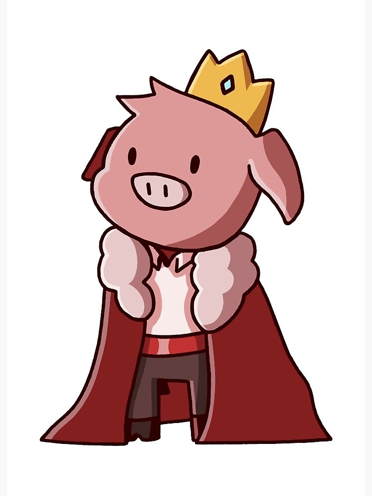 Technoblade King Piggy Looks Around Art Board Print By Diahgina Redbubble Share the best gifs now >>>. redbubble