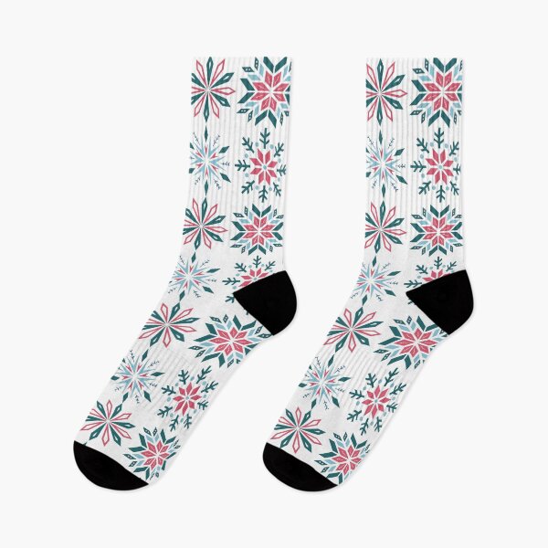 Item preview, Colorful Cute Snowflakes Pattern designed and sold by The Sober Art.