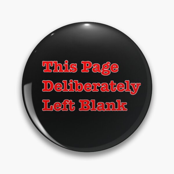 Item preview, This Page Deliberately Left Blank  designed and sold by UnleyDesign.