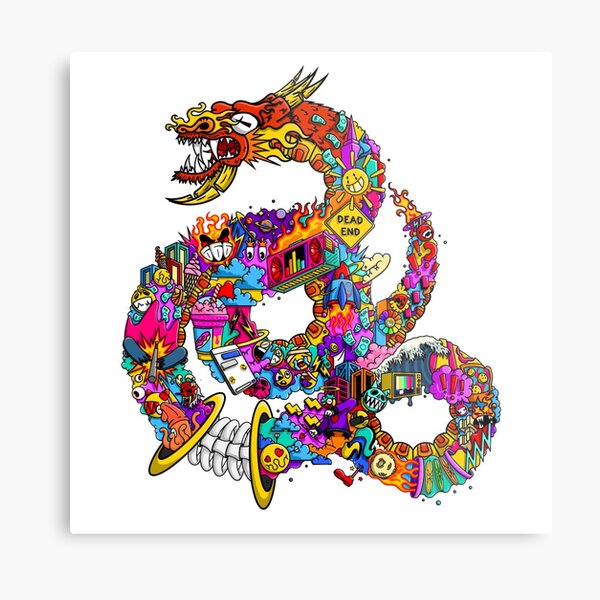 Illustration d'un Dragon Traditionnel Chinois Postcard for Sale by  Chocodole