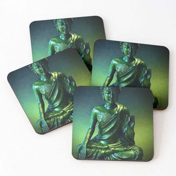 Item preview, Amoghasiddhi: Green Northern Buddha designed and sold by sandpiperstudio.