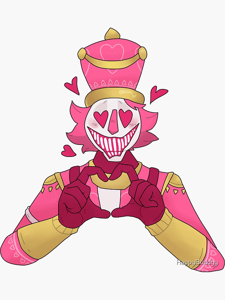 Pink Crackshot Sticker By Happybuddyy Redbubble