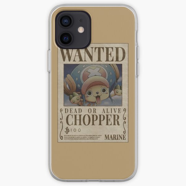 “Chopper Wanted” Anime Sticker iPhone Soft Case