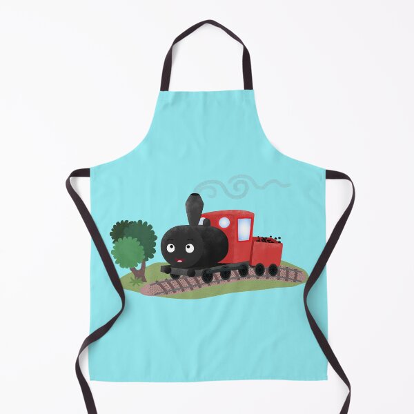 Item preview, Cute steam train locomotive cartoon illustration designed and sold by FrogFactory.