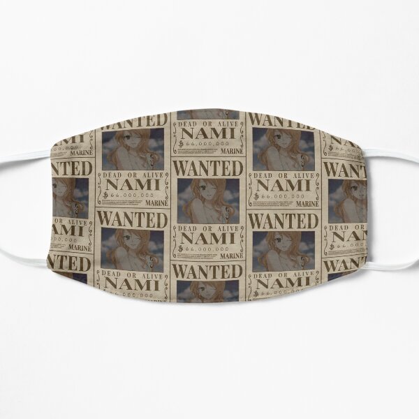 “Nami Wanted” Anime Sticker Flat Mask