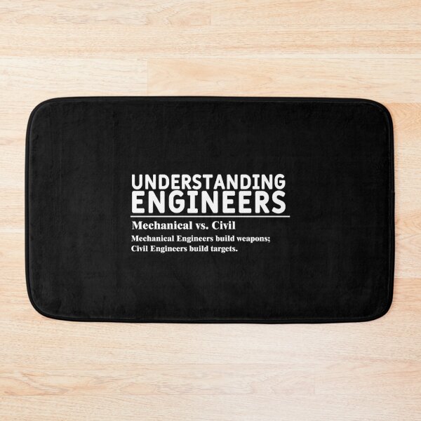 Item preview, Understanding Engineers - Mechanical vs Civil funny designed and sold by Art-Tease.