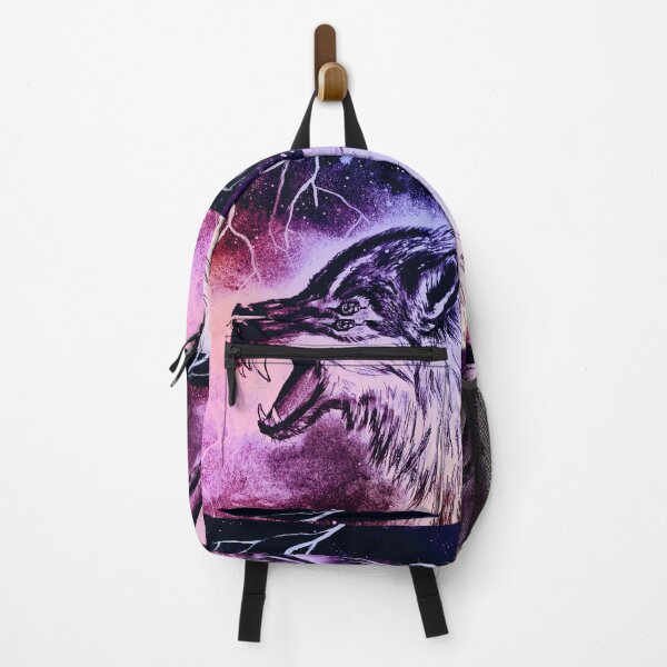 Item preview, Angry wolf portrait painting designed and sold by horseaddicted.