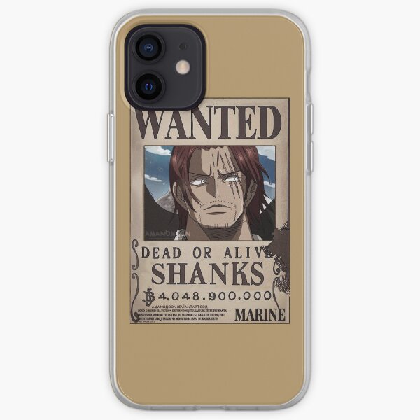 “Shanks Wanted” Anime Sticker iPhone Soft Case