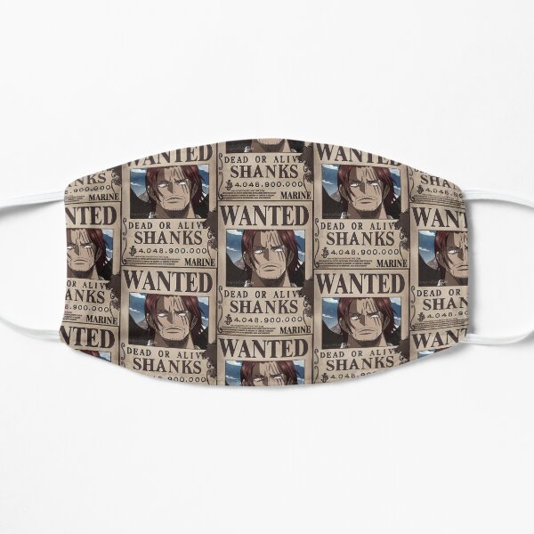 “Shanks Wanted” Anime Sticker Flat Mask