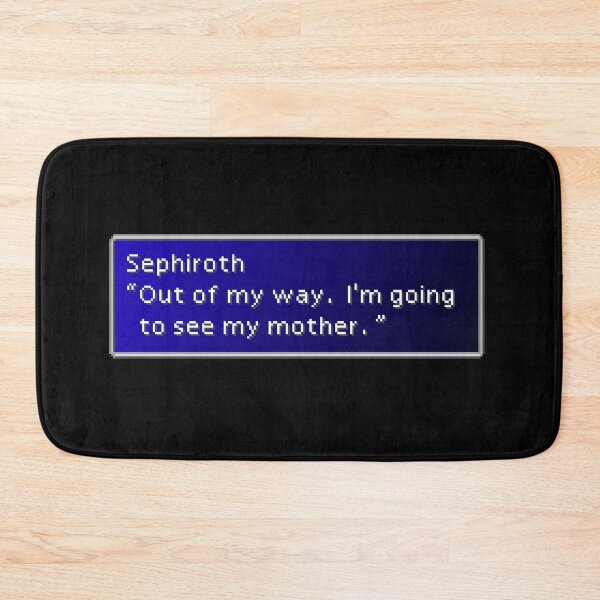 Item preview, I'm Going To See My Mother - Sephiroth Dialogue Box designed and sold by MogsterMemes.