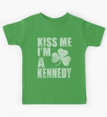Irish Kiss Me I'm A Kennedy Kids Tee