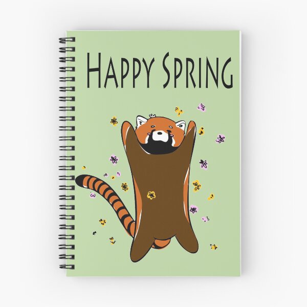 Item preview, Happy spring red panda  designed and sold by CutieAnimals.