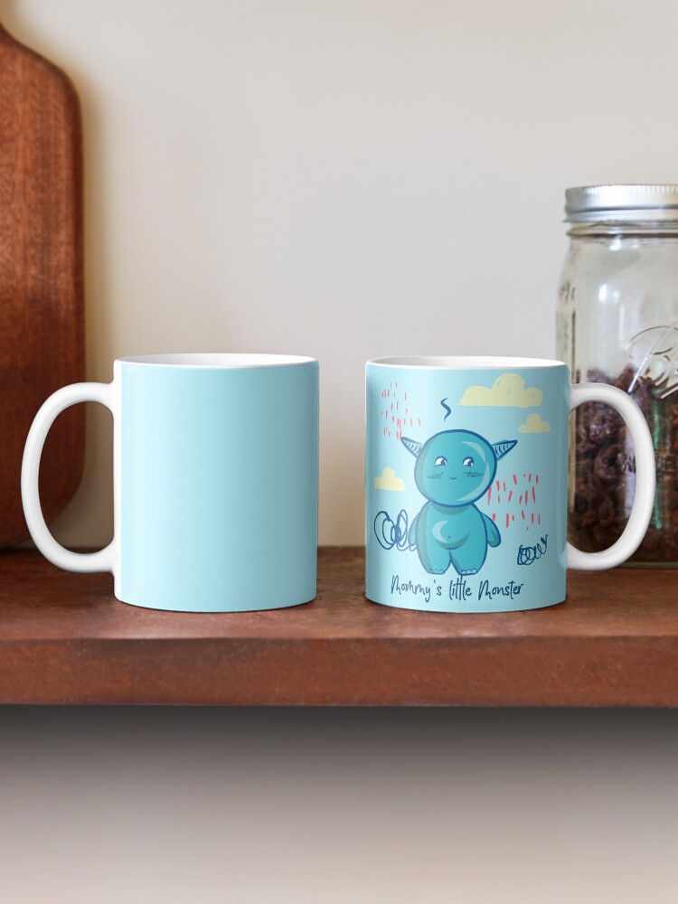 Alternate view of Mommy's little monster Mug